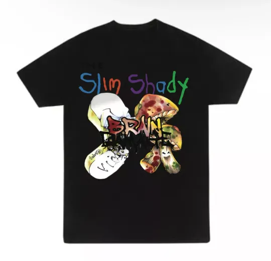 Discover Eminem x Slim Shady Brain Damage T Shirt