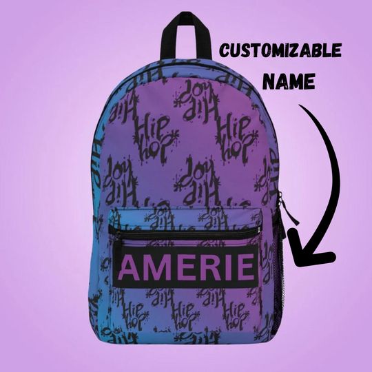 Discover Custom Hip Hop Backpack | Back to School | Gift for Student | Dancer Backpack | Personalized Hip Hop Bag | Rapper Backpack | Hip Hop Fans