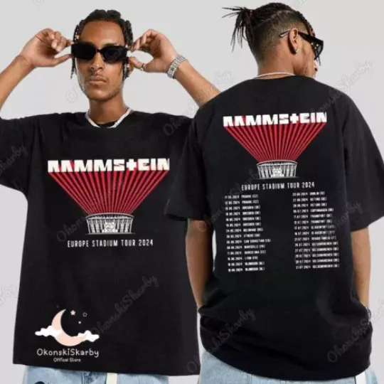 Discover Ramms+ein Europe Stadium Tour 2024 T-Shirt