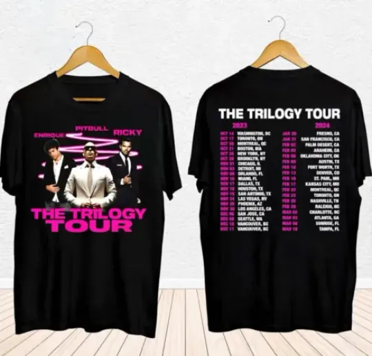 Discover The Trilogy Tour 2023 2024 Enrique Iglesias X Pitbull X Ricky Martin T-Shirt