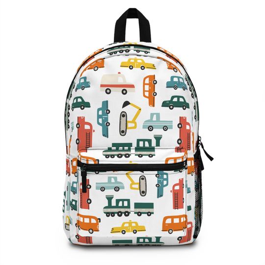 Discover Cars Train Digger Backpack, Toddler Backpack, Construction Lover Backpack, Automobile Backpack, Kindergarten Backpack, Back to School