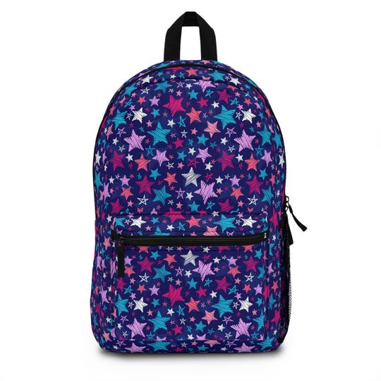 Discover Star Backpack, Galaxy Backpack, Shooting Star Backpack, Star Gift, Star School Bag, Rainbow Star Backpack, Art Star, Outer Space Bag