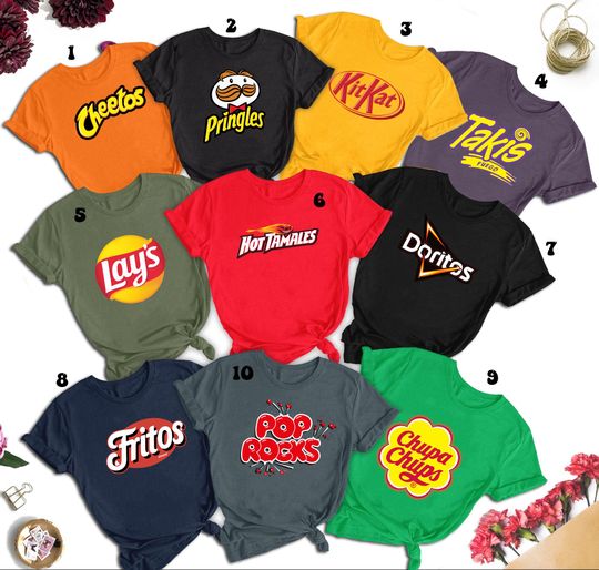 Candy Halloween Family Shirt, Chocolate Group Halloween Shirt, Candy Group Halloween Shirt, Halloween Costume Shirt for Teacher