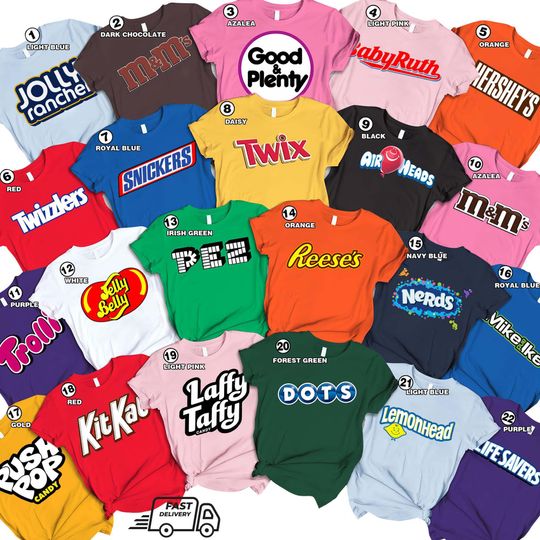 Family Halloween Costume Shirts, Chocolate Group Halloween Tee, Costumes Halloween Candy Group Chocolate Shirt, Matching Family T-Shirt