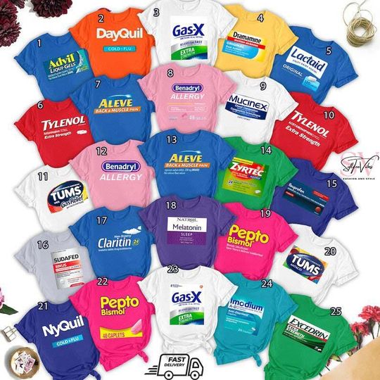 Pharmacy Halloween Costume Shirts, Medical Matching Family Shirts, Halloween Nurse Costume Party Tee, Doctor Group, Pharmacy Shirt For Team