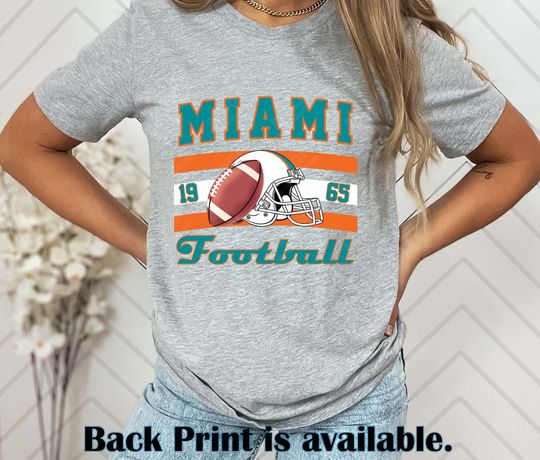 Discover vintage Miami football, Dolphin shirt, Miami shirt, Dolphin shirt, woman's football shirt