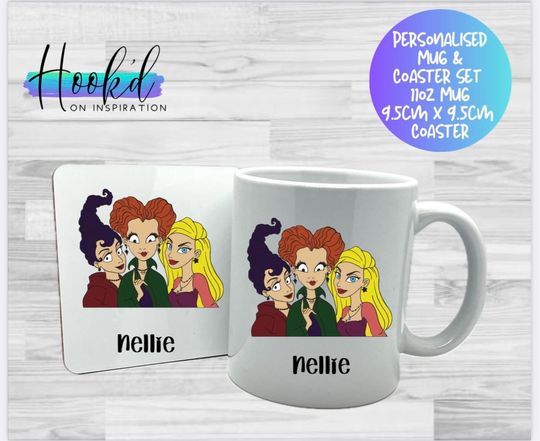 Discover Disney Inspired Hocus Pocus Personalised Mug,  Coaster or Set