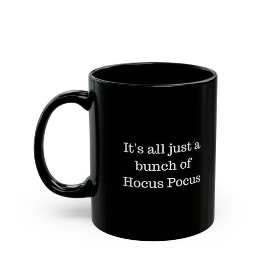 Discover Halloween Themed Black Mug Hocus Pocus Quote Themed Cup Witch Coffee Tea Gift Mugs Spooky