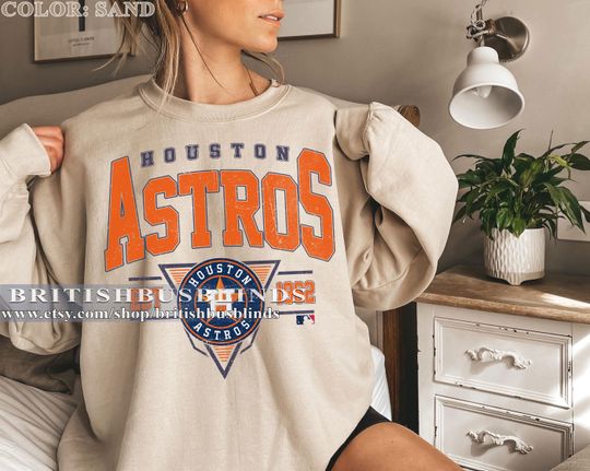 Discover Vintage Style Houston Crewneck Sweatshirt, Houston Baseball Sweatshirt, Baseball Fan shirt, Baseball Gameday, Best Gift Ever