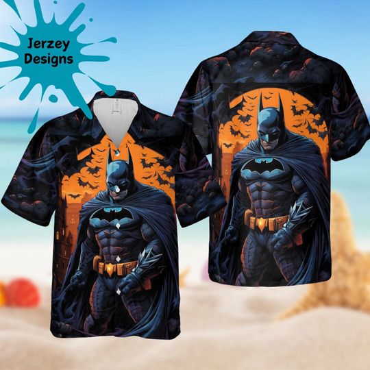 Discover Batman Hawaii Shirt, Halloween Hawaiian Shirt Print Tropical Beach Gift For Men, Youth, Dad, Boyfriend, Lover, Best Gift For Party Halloween