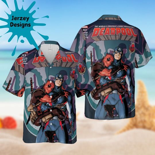 Discover Deadpool Shirt, Halloween Hawaiian Shirt Print Tropical Beach Gift For Men, Youth, Dad, Boyfriend, Lover, Best Gift For Party Halloween