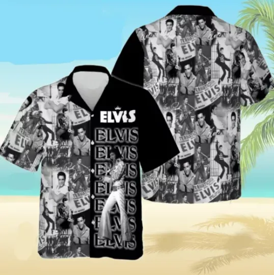 Elvis Presley 3D Hawaiian Shirt, Elvis Presley Hawaiian Shirt, Aloha Shirt