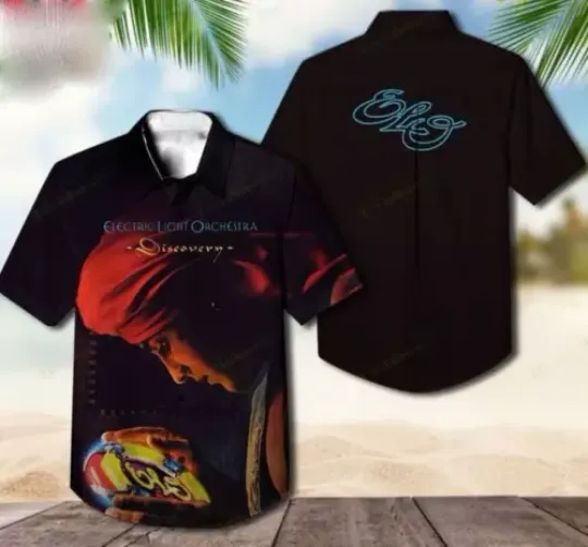 Electric Light Orchestra Discovery Album Hawaiian Shirt Short Sleeve