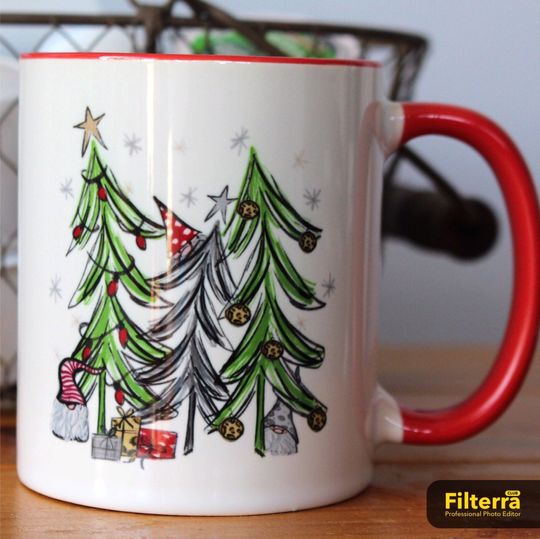 Discover Christmas Gnome Mug, Garden Gnome Coffee Mug, Christmas Mugs, Coffee Cups, Funny Gnomes