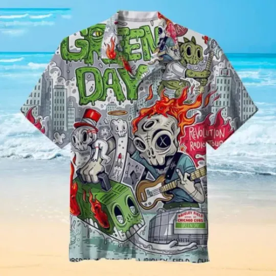 Green Day Creative Style Hawaiian Shirt, Gift For Fans