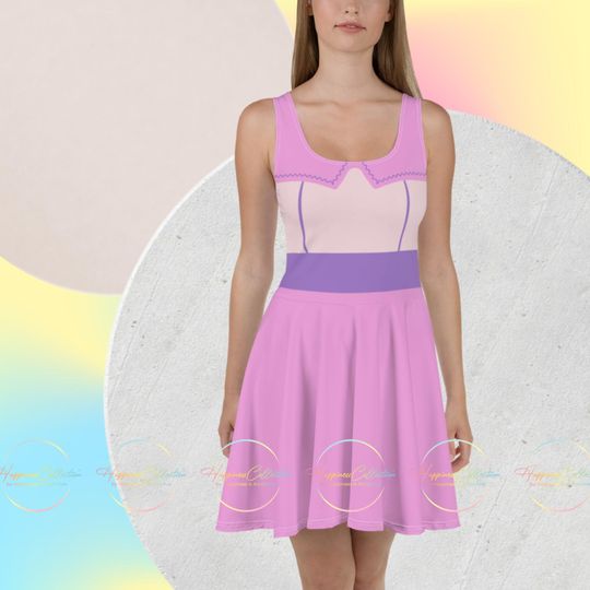 Galactic Grace: Alien Angel Skater Dress