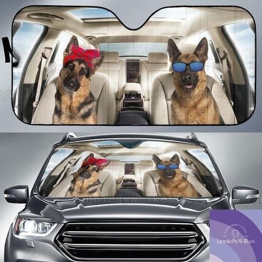 Discover German Shepherd Car Sunshade, German Shepherd SunShade, Dog Car Windshield, Dog Car Decoration, German Shepherd Gifts, Sun Visor Car