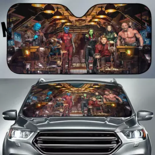 Guardians of the Galaxy Car Sun Shade Reflective Visor Windshield Block UV Ray