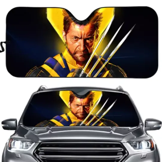 Deadpool Car Front Window Sun Visor Block UV Rays Auto Windshield Sunshade #16