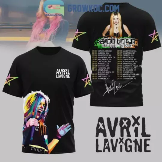 Avril Lavigne The Greatest Hits Tour 2024 T-Shirt