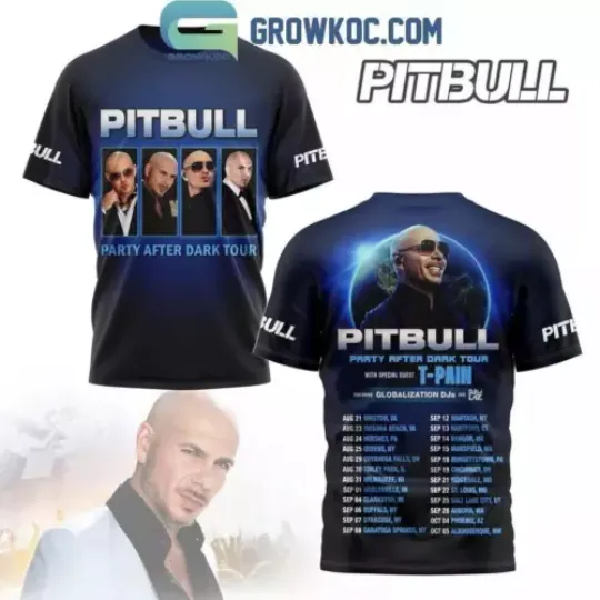 Discover Pitbull Party After Dark Tour 2024 3D T-Shirt