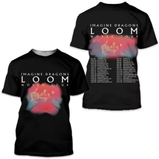 Discover Imagine Dragons - Loom Tour 2024 Unisex 3D Shirts For Men Women