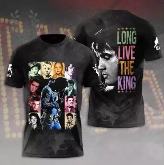 Discover Elvis Presley Tour 3D Shirt, Elvis The King Of Rock N Roll Shirt,Tour Merch 2024