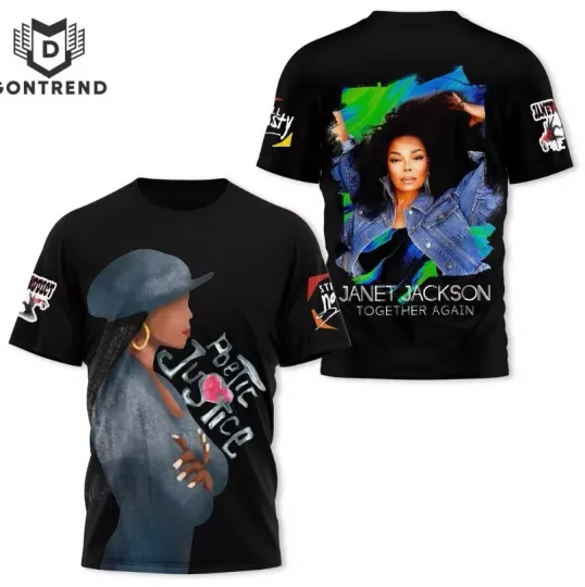 Janet Jackson Together Again Design 3D T-Shirt