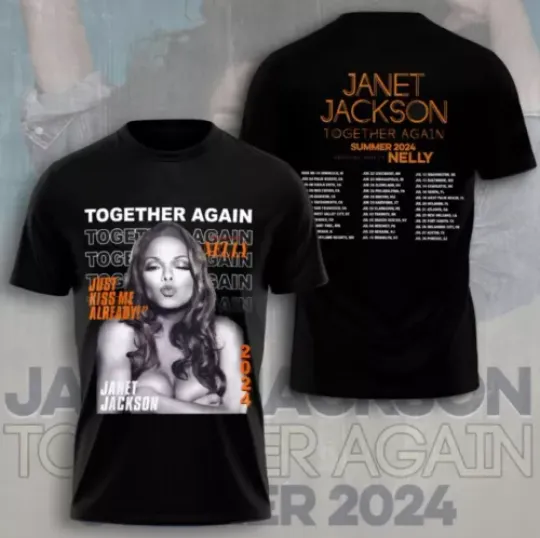 Unisex 3D Janet Jackson Shirt, Janet Jackson Singer T-Shirt