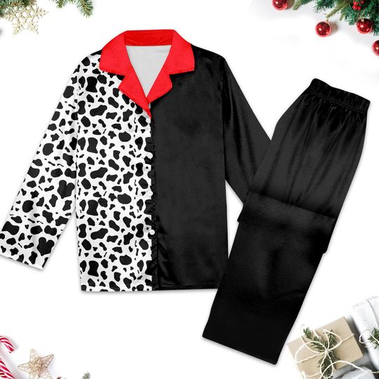 Discover 101 Dalmatians Pajamas, Animated 101 Dalmatians Long Sleeve Shirt, Christmas Cartoon Pajamas Women Set, Magic Kingdom Family Trip Gift