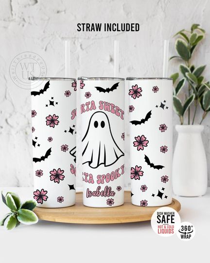 Discover Halloween tumbler , Gift for Halloween  , gift for her, Fall Name tumbler ,Tumbler gift, Skull Tumbler , Fall tumbler , Fall gift