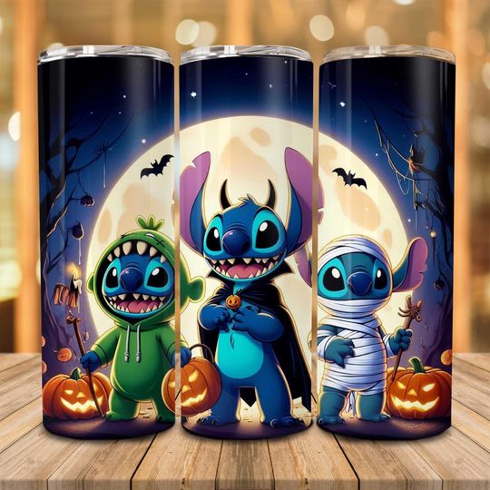 Discover Character Halloween 20oz Skinny Tumbler, Spooky Season, Bats Spider Wed  , Fall Pumpkin, Halloween Tumbler Wrap
