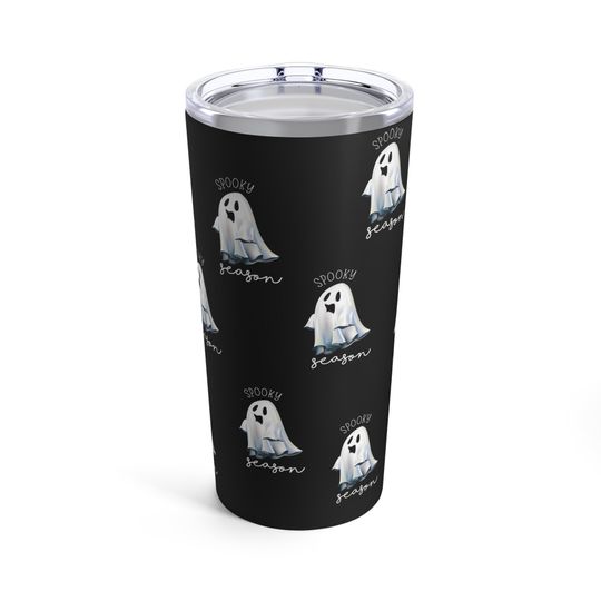 Discover Spooky Season Tumbler, Halloween Tumbler, Ghost Tumbler, Insulated Coffee Cup, Stainless Steel Tumbler, Halloween Gift, Spooky Ghost Mug