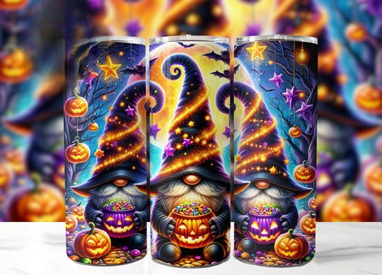 Discover Gnome tumbler, halloween tumbler, gnomies, HALLOWEEN, 20 oz tumbler