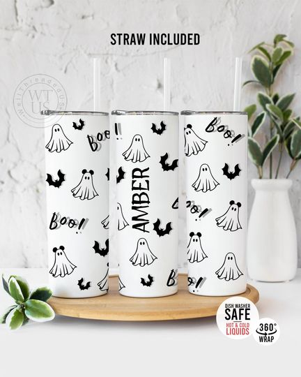 Discover Halloween tumbler , Gift for Halloween  , gift for her, Fall Name tumbler ,Tumbler gift, Skull Tumbler , Fall tumbler , Fall gift