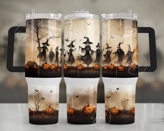 Discover Halloween Scarecrow Tumbler Wrap 40 oz Tumbler Designs Jack-O-Lantern 40 Ounce Quencher Tumbler Wrap Halloween Gothic