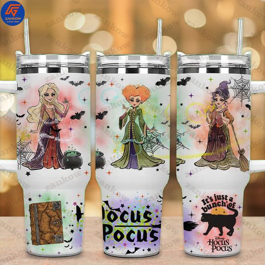 Discover Witch Sisters 40 oz Coffee Tumbler Wrap, Halloween Horror Movie 40oz Quencher Tumbler  Design, Halloween Character