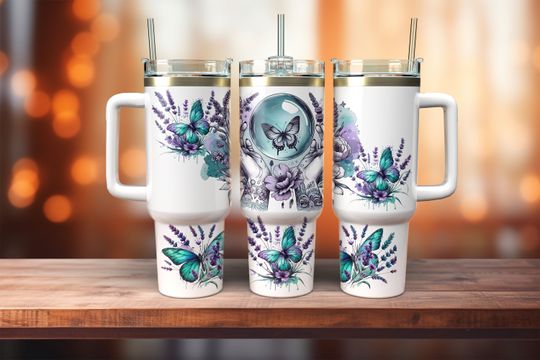 Discover Crystal Ball Witchy 40oz Tumbler Wrap, Funny Halloween 40 oz Quencher Tumbler Sublimation Design, Gothic Witch Tumbler
