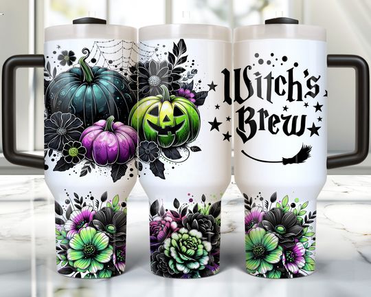 40oz Halloween Tumbler Wrap, 40oz Sublimation Design Download, Halloween Pumpkin 40oz Tumbler  , 40oz Spooky Tumbler Sublimation 40oz Wrap