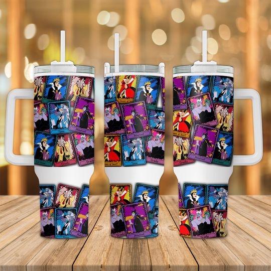 Discover Halloween Witch 40oz Quencher Tumbler Wrap, Villain Gang, Tarot Card Witchy Tumbler, Spooky Season, Halloween 40oz Tumbler Wrap, Fall Autumn