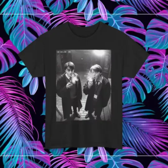 Discover Harry Potter Shirt Smoking Ron Weasley funny novelty cotton soft shirt