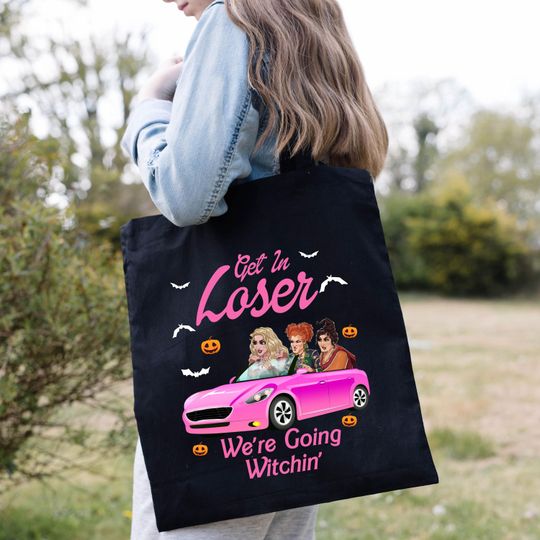 Discover Get In Loser Tote Bag, We're Going Witchin Tote Bag, Evil Queen Tote Bag, Bad Queen Tote Bag, Disney Evil Queen Tote Bag, Halloween Gift