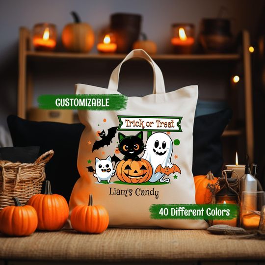 Halloween Tote Bag, Disney Tote Bag, Mickey Mouse, Trick or Treat, Disney Trip Gift, Custom Tote Bags, Halloween Graphic, Best Gift Ever