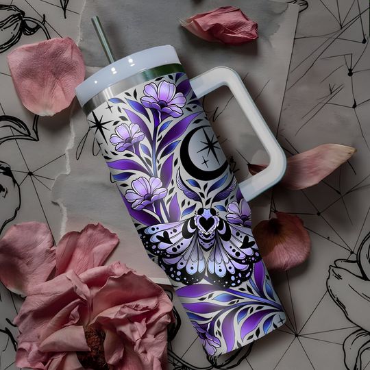 Discover Vintage Halloween Straw/Lid Tumbler 30oz/40oz,Mystic Hippie Tumbler, Cute Spooky Tumbler with Lid and Straw,Halloween Cup Aesthetic Gifts