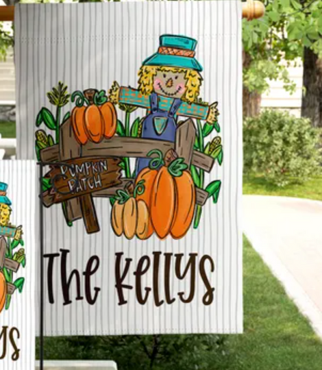 Discover Personalized  Flag Halloween Outdoor Decor Custom Fall Pumpkin Home Decor Cute Home Decor Halloween Decor Outdoor Decor Gift for Fall