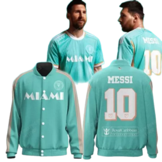 Inter Miami Lionel Messi 2024 Special Baseball Jacket