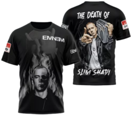 Discover 2024 Eminem The Dth Of Slim Shady 3D T-Shirt