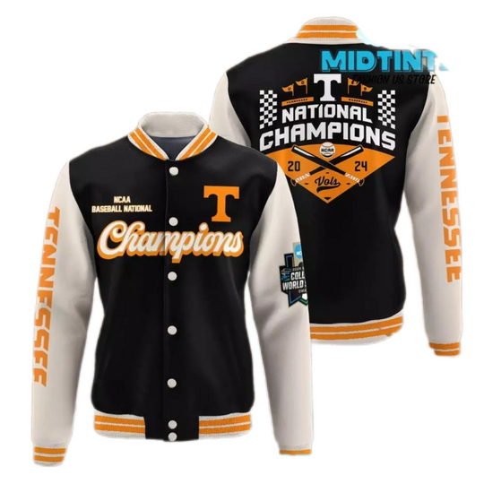 Discover Tennessee Volunteers NCAA Baseball Champions Baseball Jacket