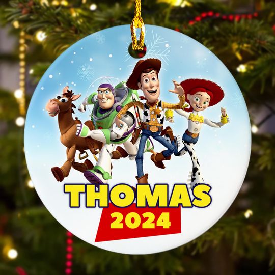 Discover Personalized Toy Movie Christmas Ornament, Funny Cowboys And Friends Customized 2024 Christmas Tree Decor, Toy Family Xmas Gift For Kid