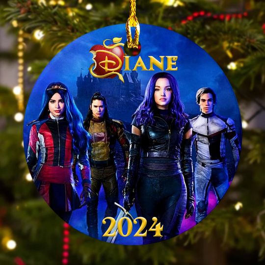Personalized Ornament Fairy Tale And Friend, Fantasy Comedy Movie Xmas Ornament Gift, Customized 2024 Christmas Tree Decor Gift For Kid